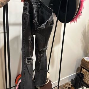 Levi's Black Distressed Skinny Jeans